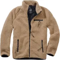 Brandit Fleece jas camel / zwart
