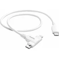 Ginza.se 2-in-1 Oplaadkabel - - USB-C en Lightning - 1,5 m - MFI - Snelladen
