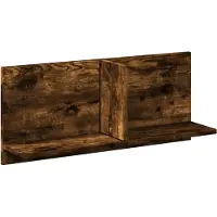 vidaXL Wandkast 70x16,5x30 cm bewerkt hout gerookt eikenkleurig