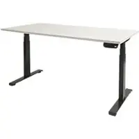 Schaffenburg Dextro Plus Zit-sta-bureau Rechthoekig T-Voet 1.600 (B) x 800 (D) x 645 (H) mm Melamine