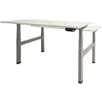 Schaffenburg Dextro Plus Duo Zit-sta-bureau Rechthoekig H-Frame 1.200 (B) x 800 (D) x 645 (H) mm Melamine