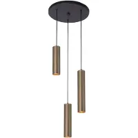 Highlight Ronde Pendel Hanglamp Perugia Brons 3x Gu10