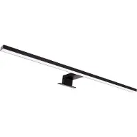 Deus ROXANA LED Spiegelverlichting - Badkamer Lamp - Schilderijverlichting - Rechthoek 13W - 1430 Lumen - 4100K Daglicht wit -Zwart - 600 mm - IP44