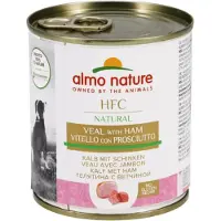 Almo Nature 5x HFC honden natvoer Natural Kalf Ham - 290g