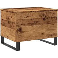 vidaXL Salontafel 60x44,5x45 cm bewerkt hout oud houtkleurig