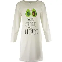 Temptation Dames Nachthemd - Bigshirt - Wit - Maat L
