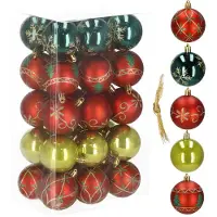Springos Kerstballen 30 Stuks 6 cm Goud
