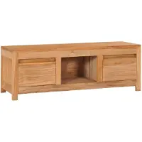 vidaXL Tv-meubel 100x30x35 cm massief teakhout
