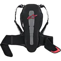 Alpinestars Nucleon KR-2 RUGBESCHMERMER rugbeschermer Zwart/Rood XL, unisex