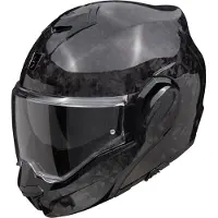 Scorpion Exo-Tech Evo Carbon Onyx klaphelm Koolstof/Zwart S, unisex
