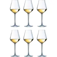 AS Discount Chef & Sommelier Soft Reveal wijnglas, transparant glas, 6 stuks (400 ml)