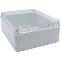 Velvalux Kabeldoos - Lasdoos - Velvalux Panoboxpro - Verdeeldoos - IP65 - IK10 - 200x250x90mm - Grijs - Transparant Deksel