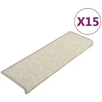vidaXL Trapmatten 15 st 65x21x4 cm zilver met rechthoekige rand