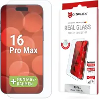 Displex Coque - - iPhone 16 Pro Max - Glas 2D (Echt Glas) - Transparant - Behoud van ontwerp