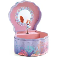 Djeco Sieradendoos m. Muziek - 14,5x8,5x13,5 cm - Enchanted Merm - - OneSize - Sieradendoos