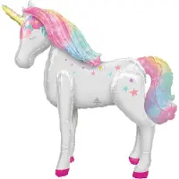 My Dream Day Folieballon Enchanted Unicorn Junior 106 X 116 Cm Wit