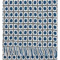 Lapuan Kankurit Wollen Plaid - CORONA (130x170cm) Blauw - Plaids.shop