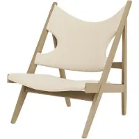 Audo Copenhagen Knitting loungefauteuil Natural oak-Logan Jasmine