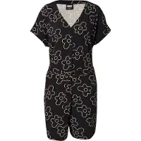 Urban Classics Jumpsuit zwart / wit
