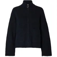 Selected Gebreid vest 'SLFSIA RAS' saffier