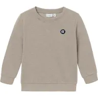 Name it Sweatshirt 'NMMVimo' donkerbeige / zwart / wit