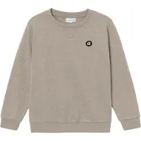Name It Kids Sweatshirt 'Vimo' donkerbeige / zwart / wit