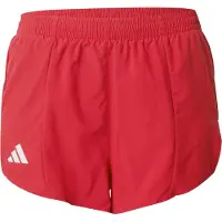 Adidas Sportbroek 'Adizero Essentials' bloedrood / wit