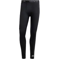 Adidas Sportbroek 'TECHFIT Compression Training Long' zwart / wit