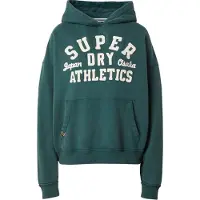Superdry Sweatshirt 'Essentials' smaragd / wit