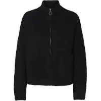 Selected Gebreid vest 'SLFSia Ras' zwart