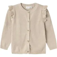 Name it Gebreid vest 'NMFAbinne' taupe