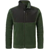 Schöffel Funktionele fleece-jas 'Gregale' donkergroen / zwart