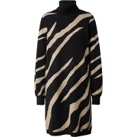 Object Gebreide jurk 'Ray' beige / zwart