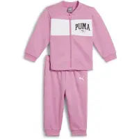 Puma joggingpak MiniCats Squad roze/wit Jongens/Meisjes Katoen Ronde hals - maat 80