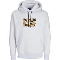 Jack & jones Sweatshirt 'JORVesterbro' oranje / zwart / wit / wit gemêleerd