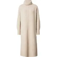 Pieces Gebreide jurk taupe