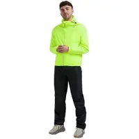 Rogelli Commuter Core Dames en Heren Regenpak - Waterdicht - Zwart/Fluor