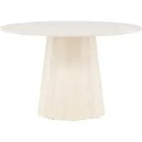 Ebuy24 Lanzo eetkamertafel Ø120 cm whitewash.