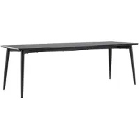 Ebuy24 Ellis eetkamertafel 85x230 cm zwart.