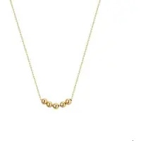 The Jewelry Collection Geelgouden Collier 5 x schuifbol 1 4018705