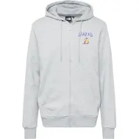New Era Sweatvest 'LOSLAK' grijs / braam / lichtoranje / wit