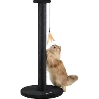 Acaza Krabpaal - krabpaal voor grote katten - kattenpaal - 90 cm - zwart