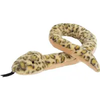 Sandy Knuffeldier Python slang - zachte pluche stof - dieren knuffels - groen - 105 cm - Knuffeldier