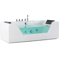 Beliani SAMANA - Whirlpool - Wit - 71 x 153 cm - Acryl