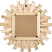 Beliani TAMPICO - Tafel spiegel - Multicolor - Dennenhout