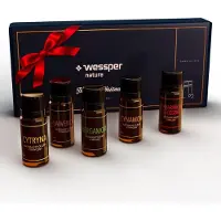 Wessper Kerst etherische olie set van 5 stuk - Kerstmix - ideaal als Kerstmis cadeau in giftbox