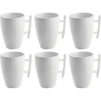 BonBistro Cappuccino kopjes Yong Squito 300 ml - Wit - 6 stuks