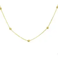 The Jewelry Collection Geelgouden Collier anker en bolletjes 1 4019284