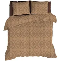 Romanette Dekbedovertrek Mazzini Camel Katoen-240 x 200 / 220 cm | Lits-Jumeaux