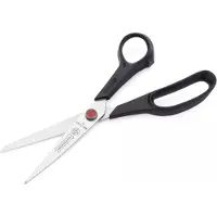 Mundial Multi-functionele schaar - microvertanding - ergonomisch - 19 cm - zwart